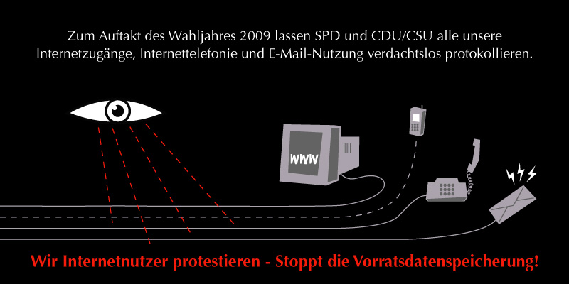 Stoppt die Vorratsdatenspeicherung!