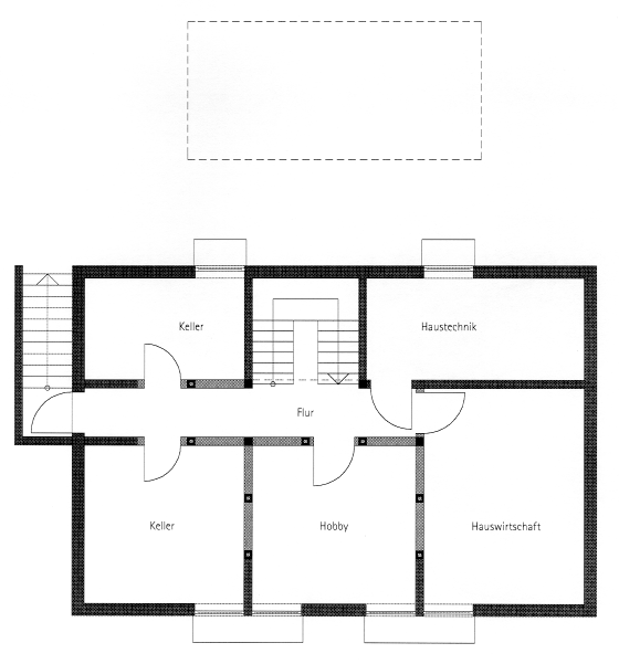 Grundriss Kellergeschoss Haus 160 qm