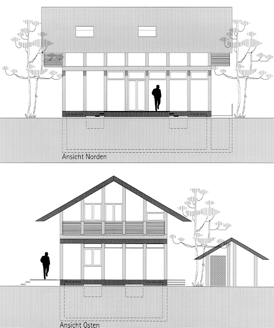 Ansicht Norden + Osten Haus 115 qm