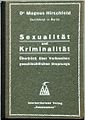 Magnus Hirschfeld - Sexualität und Kriminalität, 1924.jpg