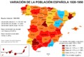 Variación de la población española entre 1920 y 1950.png