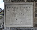 Saint Bernard Catholic Church (Corning, Ohio) - cornerstone, 1915.jpg
