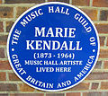 Marie kendall's plaque 2011.jpg