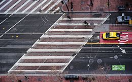 Crosswalk of Market at Third, San Francisco.jpg