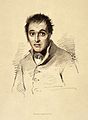 A man diagnosed as suffering from acute dementia. Lithograph Wellcome L0026694.jpg