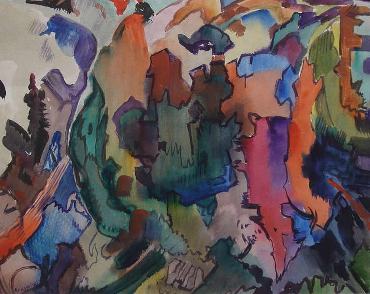File:"Abstrakte Komposition" Hans Kruzwicki.jpg